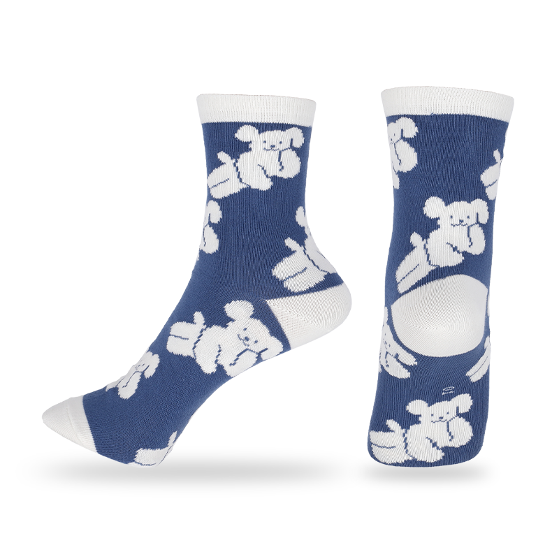 Vestido masculino estampado jacquard rico em algodão casual invisível meias sem costura