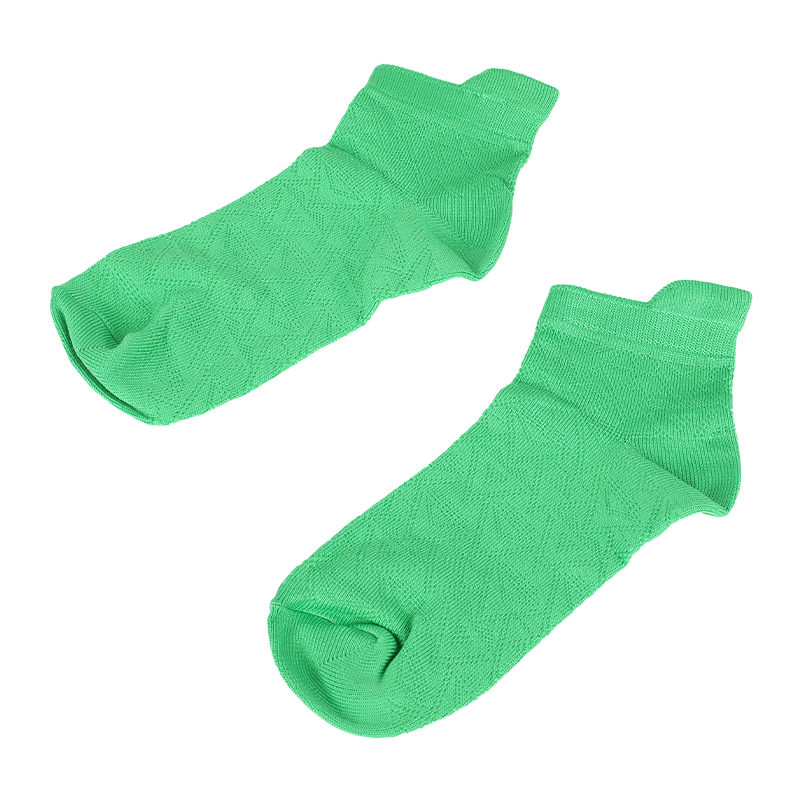 Meias femininas supermacias de microfibra de nylon com padrão argyle e corte baixo