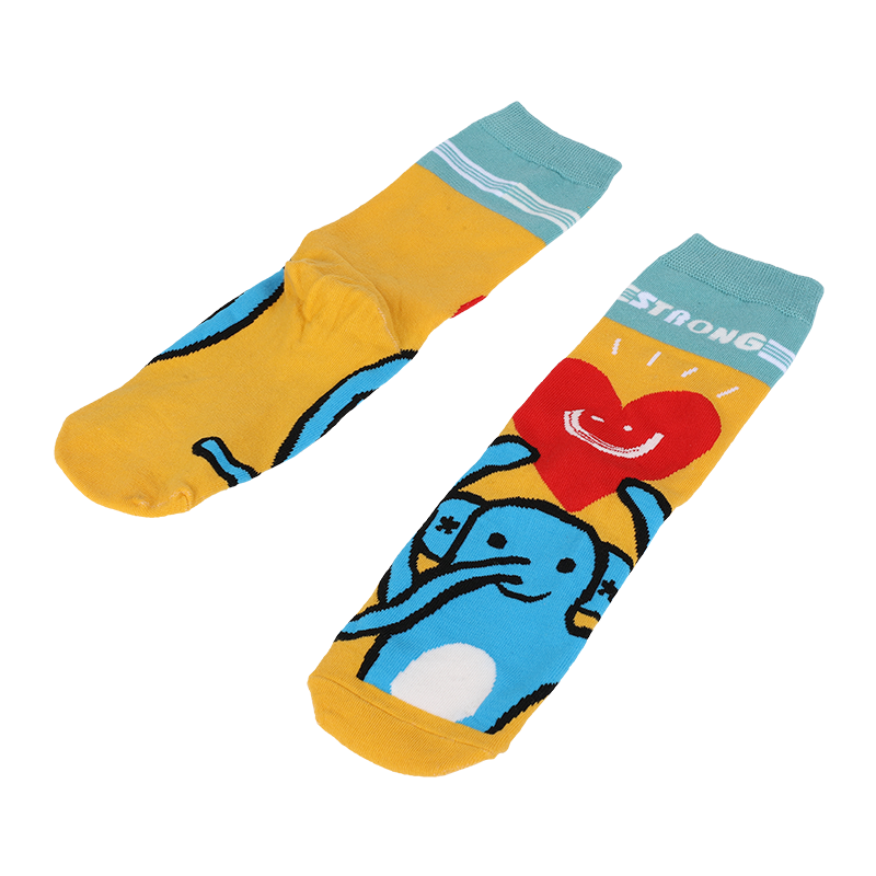 Meias de tubo de algodão personalizado OEM, novidade jacquard unissex, fofas, anime, super-herói, moda casual