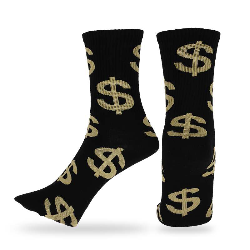 Atacado design unissex moda design feliz sorriso estampado meias para caminhada diária