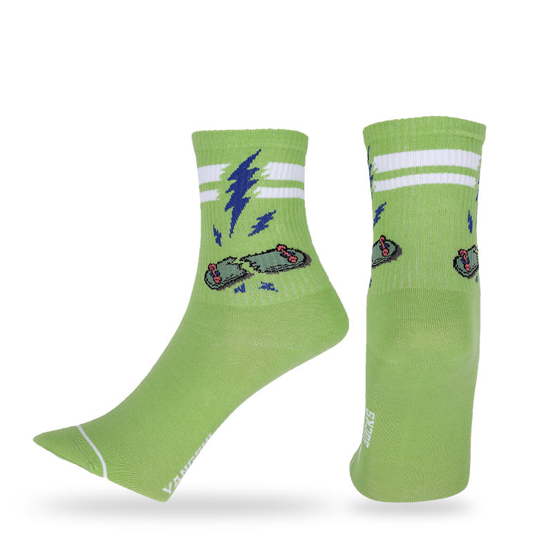 Atacado design unissex moda design feliz sorriso estampado meias para caminhada diária