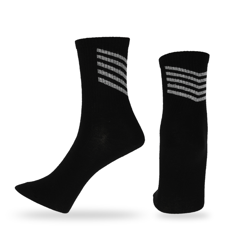 Atacado ou personalizado masculino basquete clássico acampamento corrida boxe tênis beisebol golfe e montanhismo esportes meias com listras na parte de trás