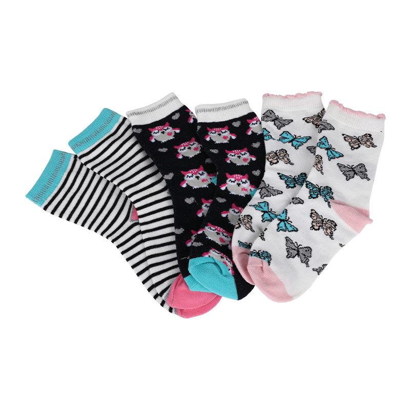 Meias fofas e fofas para crianças de 0 a 8 anos com fio de penas e lurex prateado jacquard delicado